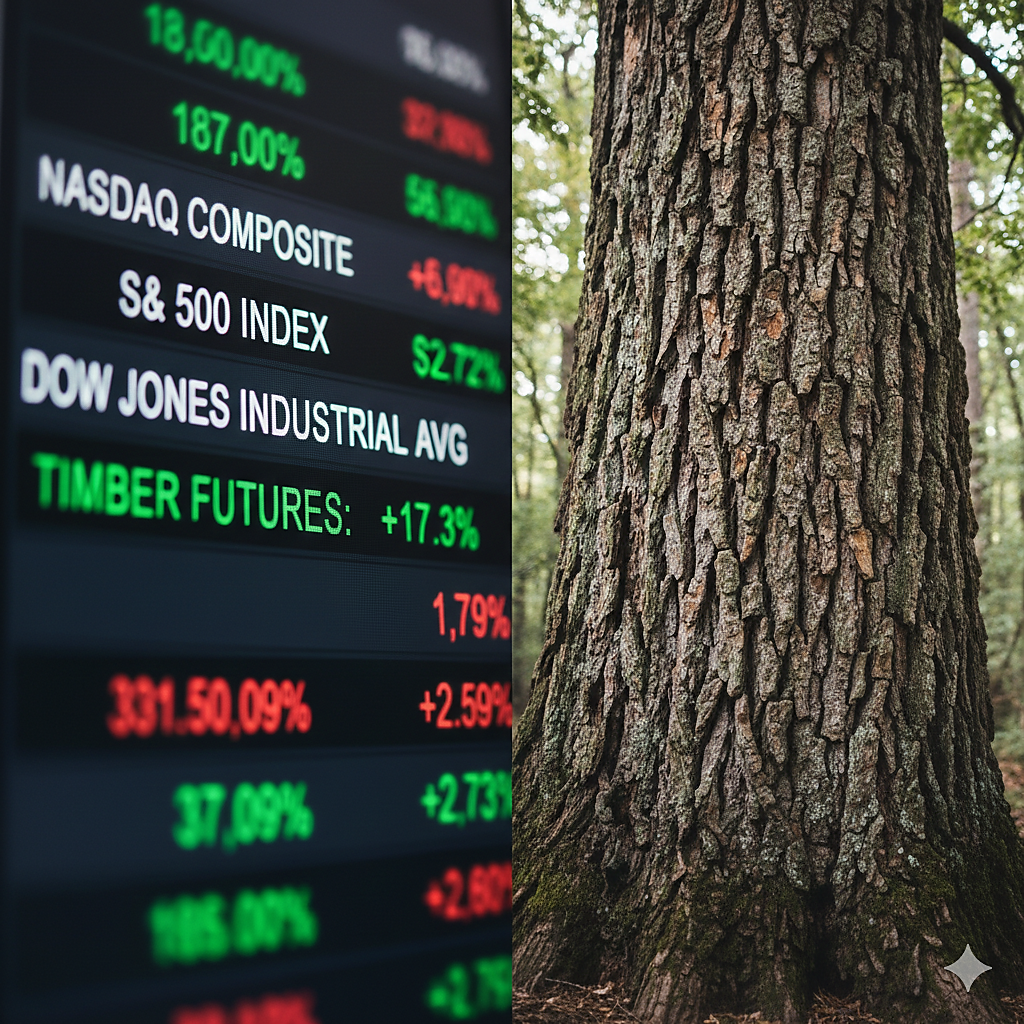 The Biological Hedge: Why Timber Outperforms Financial Assets in Inflationary Cycles
